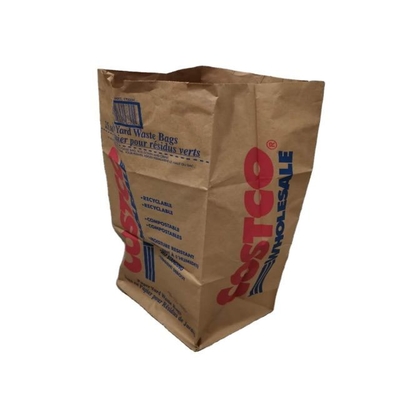 Taille faite sur commande d'épaisseur de sacs de pelouse de papier de brun de dessus ouvert de 30 gallons