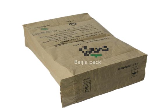 Sacs en papier kraft multi-murs personnalisés Certification FDA Industrie chimique Emballage