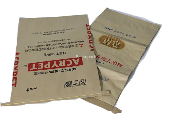Sacs en papier kraft à plusieurs parois de 60cmx40cmx10cm sur mesure