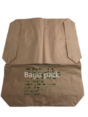Conception personnalisée Sacs en papier industriel Fermeture de joint thermique Solution d'emballage fiable