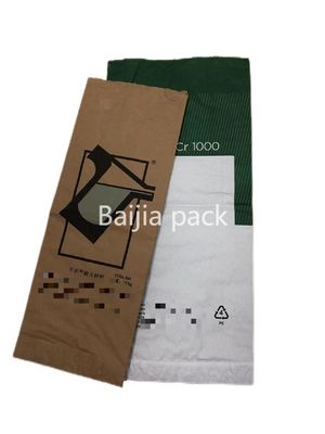 Sacs en papier thermiquement scellés marron à parois multiples Conception et emballage personnalisables