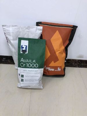 20 kg de sacs en papier à fond de pinceau avec capacité accepter personnalisé et fermeture