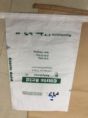 Impression personnalisée 20 kg Sacs de papier à coudre pour emballage