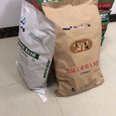 Environnemental cousu à bouche ouverte sacs en papier multicouleur Logo personnalisé