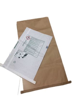 Environnemental cousu à bouche ouverte sacs en papier multicouleur Logo personnalisé