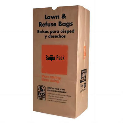 Sacs en papier pour revêtement de pelouse avec emballage personnalisé et capacité de poids lourd