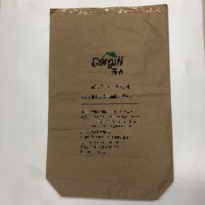 Sacs en papier industriel multi-murs à fond plat pour la maltodextrine avec logo personnalisé