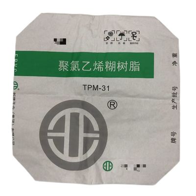 Sacs en papier à manchon à soupapes collées de qualité alimentaire avec une capacité de 10 kg à 50 kg