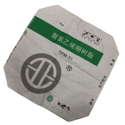 Sacs en papier à manchon à soupapes collées de qualité alimentaire avec une capacité de 10 kg à 50 kg