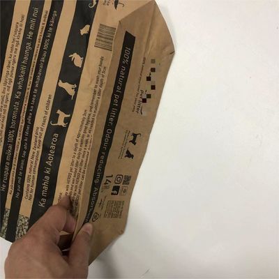 Emballages de sacs en papier multicouches lourds spécialement conçus pour les déchets pour animaux de compagnie