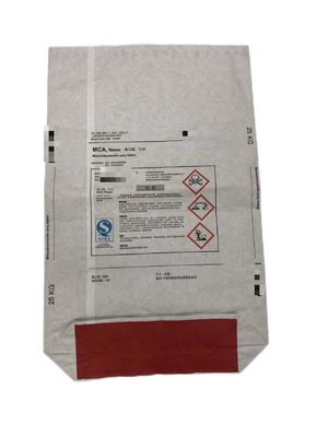 25 kg sacs en papier à parois multiples fond carré bouche ouverte pour les emballages chimiques