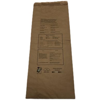 25 kg de sacs en papier Pbom bouche chaleur scellée pour l'emballage matériaux de construction et matériaux réfractaires
