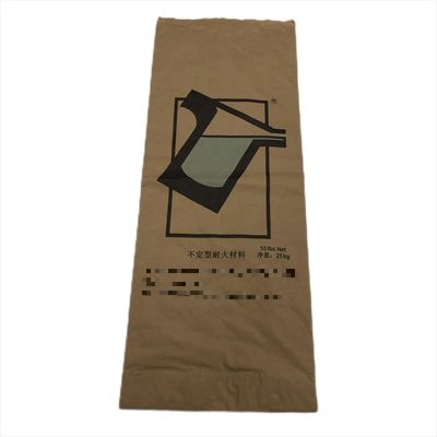 25 kg de sacs en papier Pbom bouche chaleur scellée pour l'emballage matériaux de construction et matériaux réfractaires
