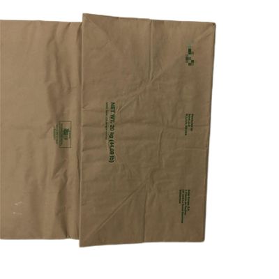 Sacs en papier à fond pincé pour additifs alimentaires thermiquement scellés et avec une bouche trapézoïdale