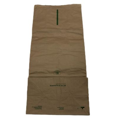 Sacs en papier à fond pincé pour additifs alimentaires thermiquement scellés et avec une bouche trapézoïdale
