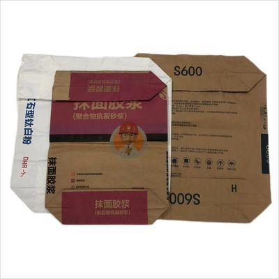 Emballage sur mesure Sac en papier industriel 25 kg Emballage Produits chimiques de construction Poudre alimentaire
