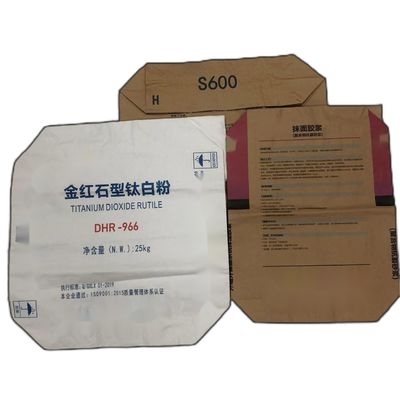 Sacs en papier de soupape de taille personnalisée pour les solutions d'emballage de l'industrie chimique