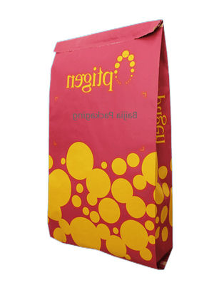 Sacs en papier kraft thermiquement scellés, écologiques, avec logo personnalisé, emballage alimentaire pour les aliments, agriculture, chimie, construction d'aliments pour animaux