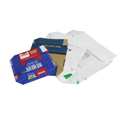 2 couches 3 couches sacs à soupapes en papier kraft avec plastique à l'intérieur pour l'emballage de ciment de pâte en poudre chimique 20kg 25kg 50kg