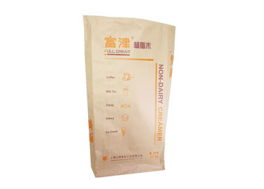 Porteur fort ouvert cousu des sacs en papier 25kg 50kg de Multiwall de bouche de catégorie comestible