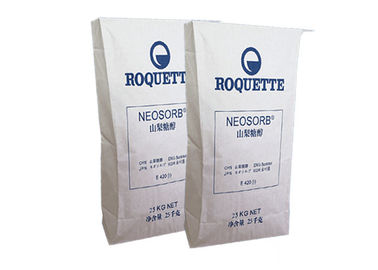 Le papier de Multiwall thermoscellé par sac blanc durable de papier de Brown emballage renvoie facile à s'ouvrir