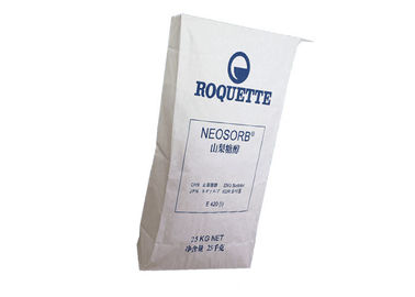 La pollution multicouche de sacs en papier de fond plat d'emballage hygiénique recyclable de sacs en papier libèrent