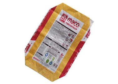 Sacs en papier 40kg résistant de Multiwall de valve collés par sac fait sur commande de valve de ciment