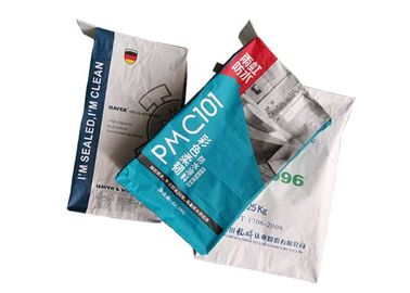 3 plis 25kg 50kg ont collé les sacs en papier durables du fond de bloc de sacs en papier de Multiwall de valve