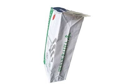 Sacs en papier multicouche de Papier d'emballage de catégorie comestible de sacs en papier du bon de stabilité fond blanc de place