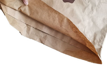 sacs en papier ouverts de Multiwall de bouche cousus par 25kg