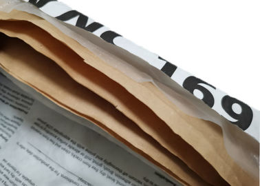 Imperméabilisez le sac de papier de empaquetage de ciment du fond de bloc carré de 3 de pli sacs en papier de Multiwall