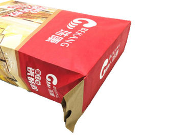 Les sacs en papier collés de forte stabilité de Multiwall de valve imperméabilisent les sacs en papier inférieurs de bloc