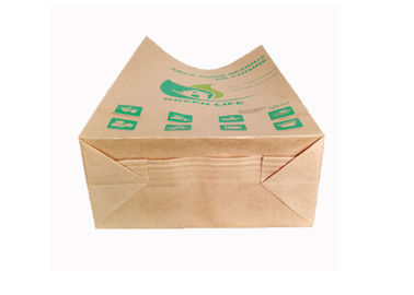 Sacs à papier d'emballage ouverts de bouche 2 le fond carré standard respirable de GMP manient habilement/3 plis