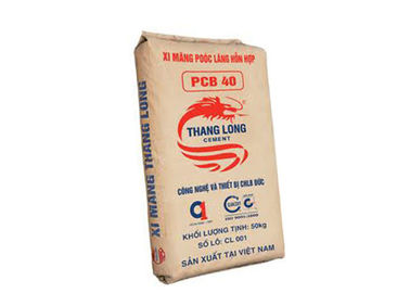 La soudure à chaud étanche à l'humidité de Papier d'emballage met en sac les sacs en papier 60g-120g/M2 multicouche imperméables