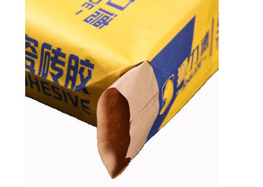 La copie de Flexo colore le type de valve de sacs en papier de Multiwall - 2 couches de force à haute résistance
