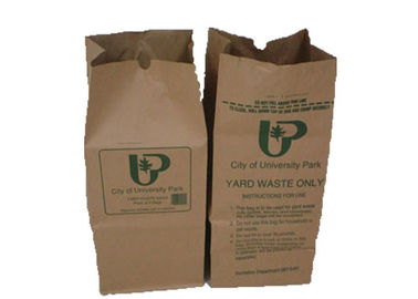 Ouvrez les sacs en papier de Multiwall Papier d'emballage de bouche, emballage se pliant dégradable de sac de déchets