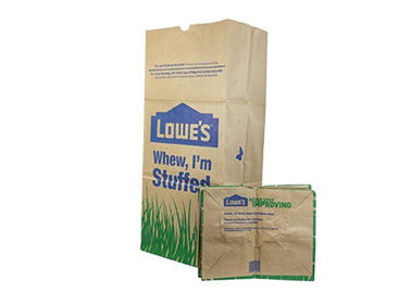 Leaf Trash Kraft 80g/M2 Yard Waste Lawn Sacs en papier