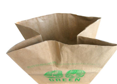Emballage ouvert cousu de feuille de déchets de yard de sacs en papier de Multiwall de bouche épaissi par double