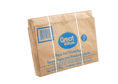 Leaf Trash Kraft 80g/M2 Yard Waste Lawn Sacs en papier