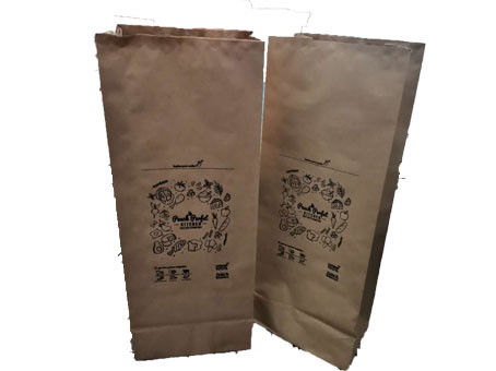 Sacs en papier compostables recyclables de Multiwall de 4 couches