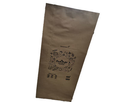 Logo personnalisé 30 gallons sacs en papier de pelouse de grande capacité multi-mur