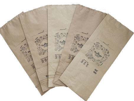 7 sacs en papier de impression de Multiwall de déchets de cuisine de la couleur 80g/M2