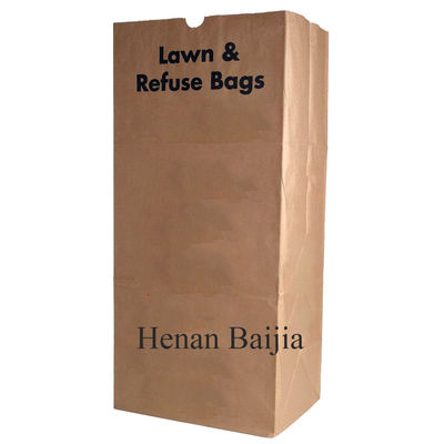 Pelouse résistante et pousser des feuilles sacs en papier de rebut de pelouse du grand jardin 25kg
