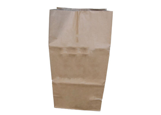 Les feuilles refusent des sacs en papier de pelouse de 3 couches 25kg Multiwall Papier d'emballage