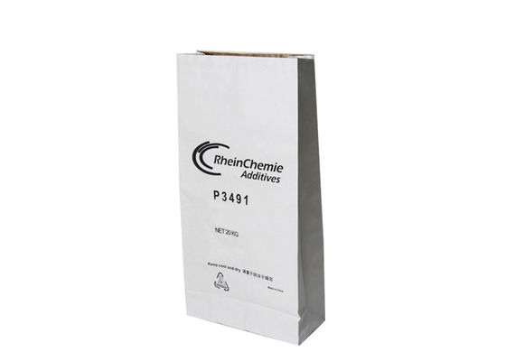 sac blanc de papier de Brown emballage de double couche de 15kg 20kg 25kg pour l'emballage
