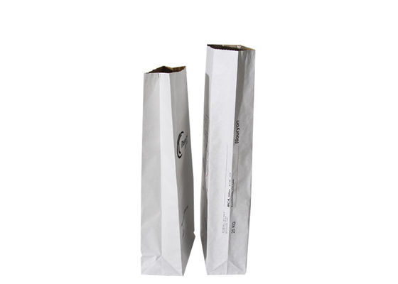 Sac de papier biodégradable de impression fait sur commande inférieur de place pour la fécule de maïs de empaquetage