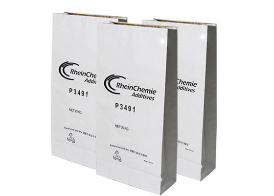 Le fond de place a collé les sacs en papier ouverts de bouche pour l'utilisation de nourriture