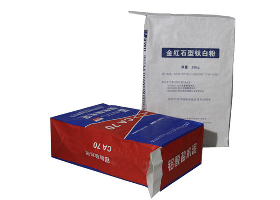 sacs en papier de grande taille de 25kg Multiwall Papier d'emballage pour empaqueter le matériel chimique