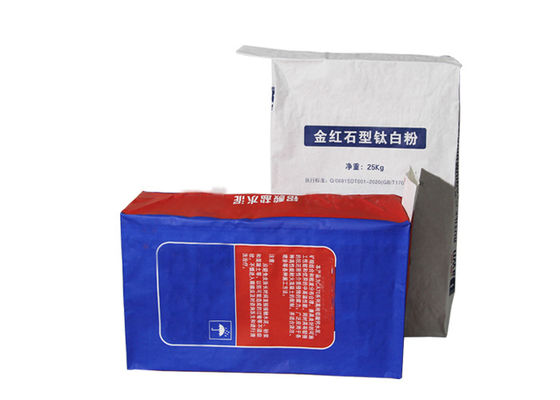 Sac multicouche de papier de la bouche 25Kg emballage de valve pour la silice blanche de noir de carbone