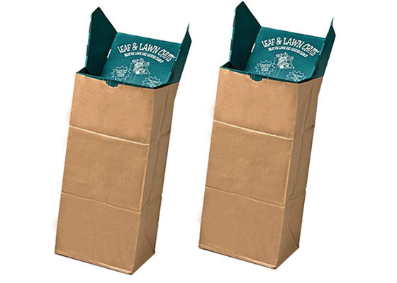 Les déchets résistants de jardin de l'impression 25kg de Flexo renvoient des sacs d'ordures de jardin